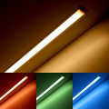 RGBWW LED Einbauleiste "Inwards" | diffus | 56x Farbwechsel 5050 RGB LEDs & 56x warmweiße 5630 CRI90+ LEDs je Meter | 120° 24V DC |