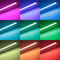Triple Line RGBW-LED Einbau-Leiste "Inside max" | diffus | 70x mehrfarbige 5050 RGB LEDs & 140x weiße 2835 CRI90+ LEDs je Meter | 120° 24V DC |