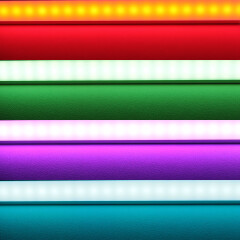 Triple Line RBGWW LED-Einbauleiste Inside-max-II – diffus – 70x mehrfarbige 5050 RGB LEDs & 140x warmweiße 2835 CRI90+ LEDs je Meter – 120° 24V DC