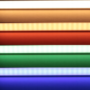 Triple Line RBGWW LED-Einbauleiste Inside-max-II – diffus – 70x mehrfarbige 5050 RGB LEDs & 140x warmweiße 2835 CRI90+ LEDs je Meter – 120° 24V DC