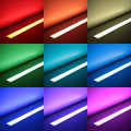Triple Line RGBW-LED Einbauleuchte "Recessed max" | diffus | 70x mehrfarbige 5050 RGB LEDs & 140x weiße 2835 CRI90+ LEDs je Meter | 120° 24V DC |