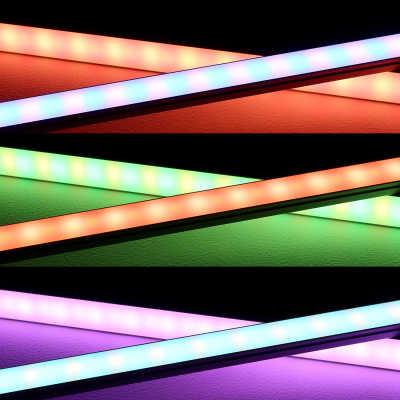 RGBWW LED-Leiste "Out-Line IP54" wasserdicht | diffus | 56x Farbwechsel 5050 RGB LEDs & 56x warmweiße 5630 CRI90+ LEDs je Meter | 120° 24V DC |