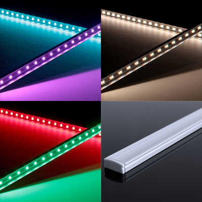 RGB&CCT LED-Leiste "Slim-Line" | klar | 60x...