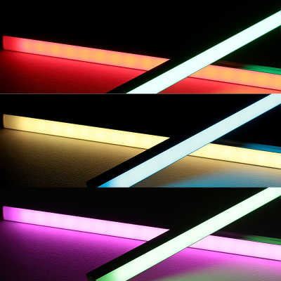 LED Lichtleisten SET | diffus | RGB & dualweiß | mit Fernbedienung, Controller & 24V Netzteil