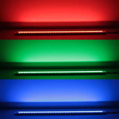 Triple Line RGB+CCT LED Leiste "Slim-Line max" | klar | 70x farbige 5050 RGB LEDs & 280x weiße und warmweiße CRI90+ 2835 LEDs je Meter | 120° 24V DC |