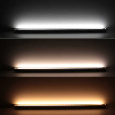 RGB&CCT 90° LED-Eck-Leiste "Corner" | klar | 60x 5in1 5050 LEDs RGB Farbwechsel, weiß und warmweiß - 19.2 Watt - 1000 Lumen je Meter | 120° 24V DC |
