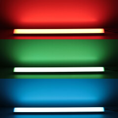 Triple Line RGB & CCT LED-Eckeiste Corner max 70x mehrfarbige 5050 LEDs – & 240x weiße und warmweiße 2835 LEDs – 53,2 W – gesamt je Meter – diffus – CRI 90Ra – 120° 24V DC