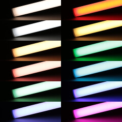 Triple Line RGB & CCT LED-Eckeiste Corner max 70x mehrfarbige 5050 LEDs – & 240x weiße und warmweiße 2835 LEDs – 53,2 W – gesamt je Meter – diffus – CRI 90Ra – 120° 24V DC