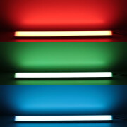 Triple Line RGB & CCT LED-Eckeiste Corner max 70x mehrfarbige 5050 LEDs – & 240x weiße und warmweiße 2835 LEDs – 53,2 W – gesamt je Meter – diffus – CRI 90Ra – 120° 24V DC