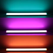 Triple Line RGB & CCT LED-Eckeiste Corner max 70x mehrfarbige 5050 LEDs – & 240x weiße und warmweiße 2835 LEDs – 53,2 W – gesamt je Meter – diffus – CRI 90Ra – 120° 24V DC