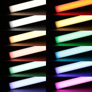 Triple Line RGB & CCT LED-Eckeiste Corner max 70x mehrfarbige 5050 LEDs – & 240x weiße und warmweiße 2835 LEDs – 53,2 W – gesamt je Meter – diffus – CRI 90Ra – 120° 24V DC