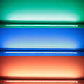 RGB&CCT-LED Einbau-Leiste "Inside" | transparent | 60x 5in1 5050 LEDs RGB Farbwechsel, weiß und warmweiß - 19.2 Watt - 1000 Lumen je Meter | 120° 24V DC |