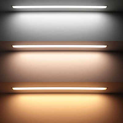 Triple Line RGB+CCT-LED Einbau-Leiste "Inside max" | diffus | 70x farbige 5050 RGB LEDs & 280x weiße und warmweiße CRI90+ 2835 LEDs je Meter | 120° 24V DC |