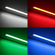Triple Line RGB+CCT-LED Einbau-Leiste Inside-max-II – diffus – 70x farbige 5050 RGB LEDs & 280x weiße und warmweiße CRI90+ 2835 LEDs je Meter – 120° 24V DC