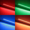 Triple Line RGB+CCT LED Einbau-Leiste "Inside max" | klar | 70x farbige 5050 RGB LEDs & 280x weiße und warmweiße CRI90+ 2835 LEDs je Meter | 120° 24V DC |