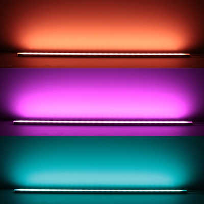RGB&CCT LED-Leiste "Out-Line IP54" wasserdicht | diffus | 60x 5in1 5050 LEDs RGB Farbwechsel, weiß und warmweiß - 19.2 Watt - 1000 Lumen je Meter | 120° 24V DC |