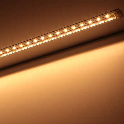 RGB&CCT LED-Leiste Einbau "Wet-Line IP54" wasserdicht | klar | 60x 5in1 5050 LEDs RGB Farbwechsel, weiß und warmweiß - 19.2 Watt - 1000 Lumen je Meter | 120° 24V DC |