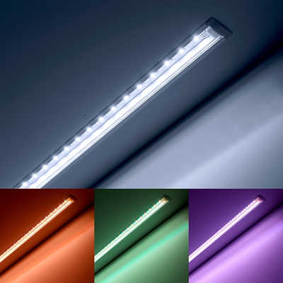 Einbau-RGBW-LED-Leiste "Inwards" | transparent...