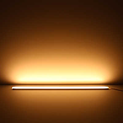 COB LED Leiste "Slim-Line" | diffus warmweiß | CRI 90+ 24VDC 180° | Wunschlänge 103cm | 528x COB LEDs | 1200 Lumen | 15 Watt | Ein- und Ausgangskabel ( zum Verbinden mehrerer LED-Leisten )