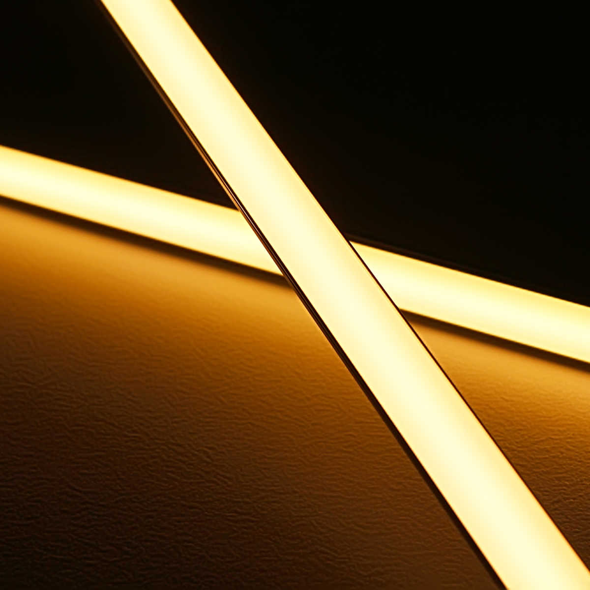 COB LED Leiste "Slim-Line" | diffus warmweiß | CRI 90+ 24VDC 180° | Wunschlänge 198cm | 1032x COB LEDs | 2345 Lumen | 29,3 Watt | nur Eingangskabel (Ausgang geschlossen)