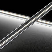LED Lichtleiste tageslichtweiß | SET inkl. 24V Netzteil | klare Abdeckung Wunschlänge 31cm | 66x 2835 LEDs | 580 Lumen | 5,2 Watt |