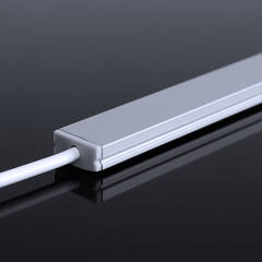 LED Lichtleiste tageslichtweiß | SET inkl. 24V Netzteil | klare Abdeckung Wunschlänge 56cm | 126x 2835 LEDs | 1108 Lumen | 10 Watt |