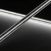 LED Lichtleiste tageslichtweiß | SET inkl. 24V Netzteil | klare Abdeckung Wunschlänge 93cm | 216x 2835 LEDs | 1899 Lumen | 17,1 Watt |