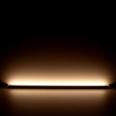 COB 90° LED-Eckleiste "Corner" | klar warmweiß | CRI 90+ 24VDC 180° | Wunschlänge 26cm | 120x COB LEDs | 273 Lumen | 3,4 Watt | Ein- und Ausgangskabel ( zum Verbinden mehrerer LED-Leisten )