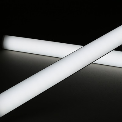 Double Line LED Eck-Leiste "Corner max" | diffus tageslichtweiß | CRI 90+ 24VDC 120° | Wunschlänge 33cm | 42x 5630 LEDs | 940 Lumen | 9 Watt | nur Eingangskabel (Ausgang geschlossen)