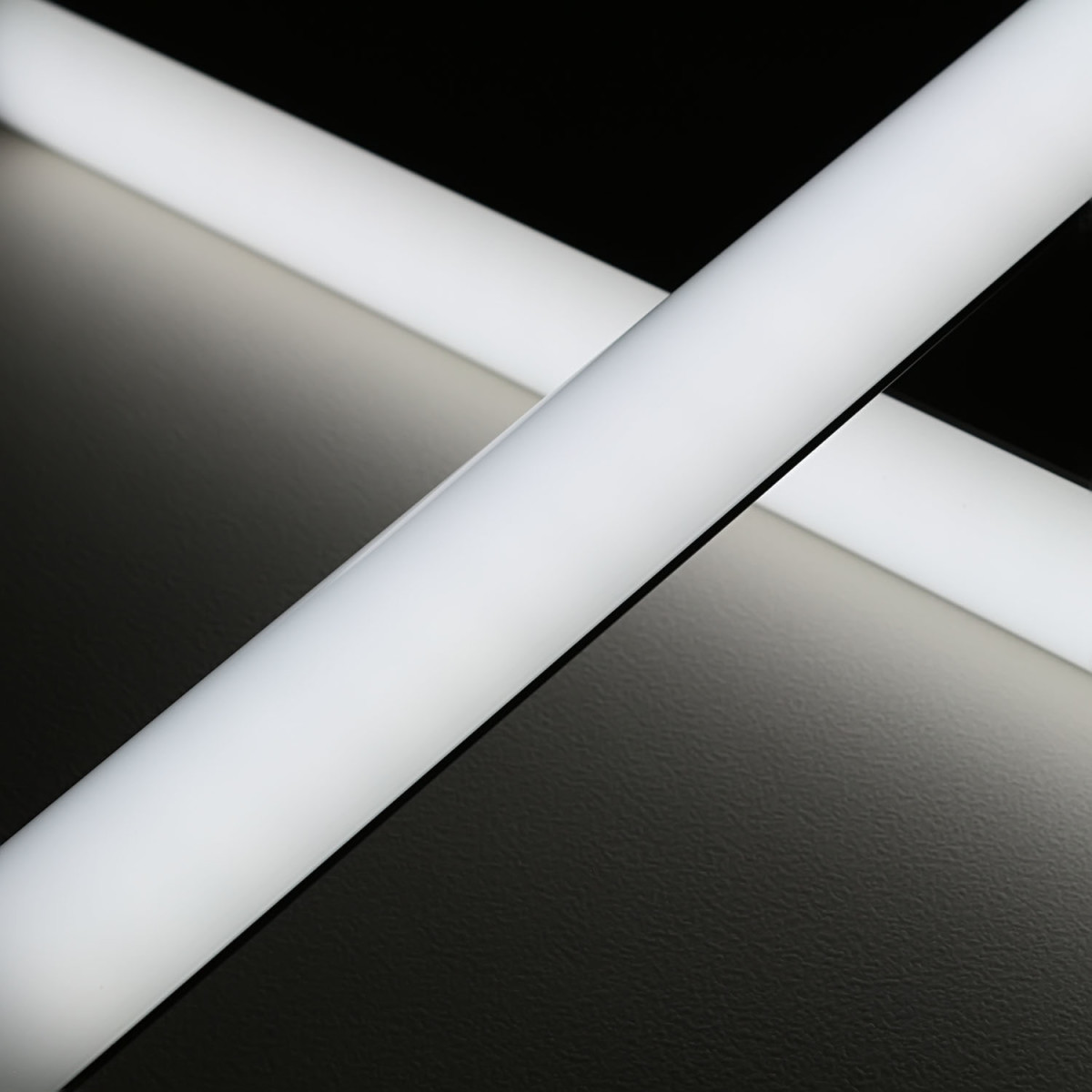 Double Line LED Eck-Leiste "Corner max" | diffus tageslichtweiß | CRI 90+ 24VDC 120° | Wunschlänge 83cm | 112x 5630 LEDs | 2506 Lumen | 23 Watt | Ein- und Ausgangskabel ( zum Verbinden mehrerer LED-Leisten )