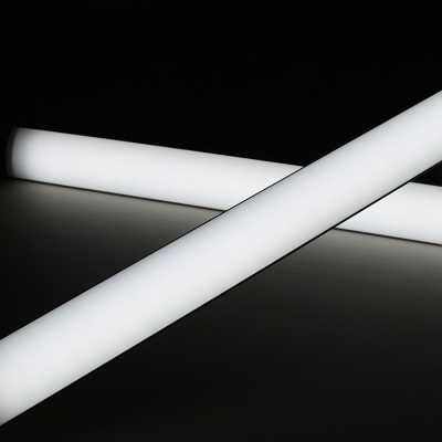 Double Line LED Eck-Leiste "Corner max" | diffus tageslichtweiß | CRI 90+ 24VDC 120° | Wunschlänge 143cm | 196x 5630 LEDs | 4386 Lumen | 41 Watt | nur Eingangskabel (Ausgang geschlossen)