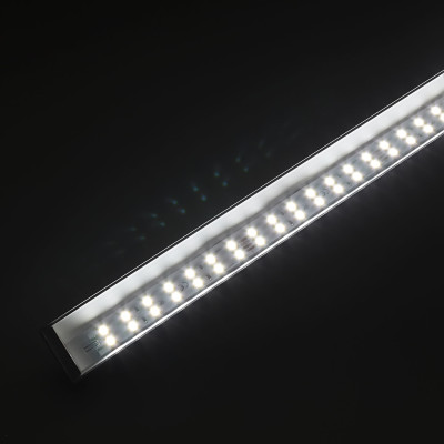 Double Line LED Eck-Leiste "Corner max" | klar tageslichtweiß | CRI 90+ 24VDC 120° | Wunschlänge 33cm | 42x 5630 LEDs | 940 Lumen | 9 Watt | Ein- und Ausgangskabel ( zum Verbinden mehrerer LED-Leisten )