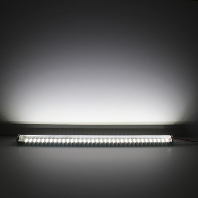 Double Line LED Eck-Leiste "Corner max" | klar tageslichtweiß | CRI 90+ 24VDC 120° | Wunschlänge 193cm | 266x 5630 LEDs | 5953 Lumen | 55 Watt | nur Eingangskabel (Ausgang geschlossen)