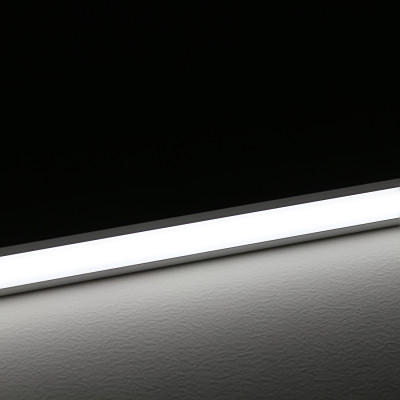 Constant Current LED Einbau-Leiste "Inside" | diffus tageslichtweiß | CRI 90+ 24VDC 120° | Wunschlänge 23cm | 48x 2835 LEDs | 422 Lumen | 3,8 Watt | nur Eingangskabel (Ausgang geschlossen)