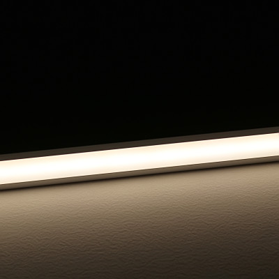 Constant Current LED Einbau-Leiste "Inside" | diffus neutralweiß | CRI 90+ 24VDC 120° | Wunschlänge 38cm | 84x 2835 LEDs | 721 Lumen | 6,7 Watt | nur Eingangskabel (Ausgang geschlossen)
