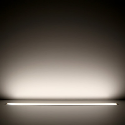 Constant Current LED Einbau-Leiste "Inside" | diffus neutralweiß | CRI 90+ 24VDC 120° | Wunschlänge 41cm | 90x 2835 LEDs | 773 Lumen | 7,1 Watt | Ein- und Ausgangskabel ( zum Verbinden mehrerer LED-Leisten )