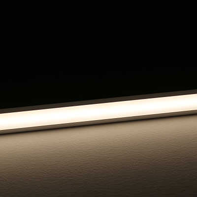 Constant Current LED Einbau-Leiste "Inside" | diffus neutralweiß | CRI 90+ 24VDC 120° | Wunschlänge 126cm | 294x 2835 LEDs | 2524 Lumen | 23,3 Watt | nur Eingangskabel (Ausgang geschlossen)