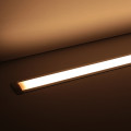 Constant Current LED Einbau-Leiste "Inside" | diffus warmweiß | CRI 90+ 24VDC 120° | Wunschlänge 26cm | 54x 2835 LEDs | 432 Lumen | 4,3 Watt | Ein- und Ausgangskabel ( zum Verbinden mehrerer LED-Leisten )