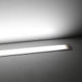 COB LED Einbau-Leiste "Inside" | diffus tageslichtweiß | CRI 90+ 24VDC 180° | Wunschlänge 39cm | 192x COB LEDs | 545 Lumen | 5,5 Watt | Ein- und Ausgangskabel ( zum Verbinden mehrerer LED-Leisten )
