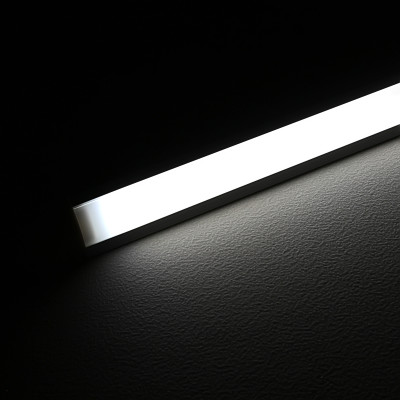 COB LED Einbau-Leiste "Inside" | diffus tageslichtweiß | CRI 90+ 24VDC 180° | Wunschlänge 48cm | 240x COB LEDs | 682 Lumen | 6,8 Watt | nur Eingangskabel (Ausgang geschlossen)