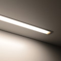 COB LED Einbau-Leiste "Inside" | diffus neutralweiß | CRI 90+ 24VDC 180° | Wunschlänge 44cm | 216x COB LEDs | 583 Lumen | 6,1 Watt | nur Eingangskabel (Ausgang geschlossen)