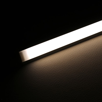 COB LED Einbau-Leiste "Inside" | diffus neutralweiß | CRI 90+ 24VDC 180° | Wunschlänge 44cm | 216x COB LEDs | 583 Lumen | 6,1 Watt | Ein- und Ausgangskabel ( zum Verbinden mehrerer LED-Leisten )