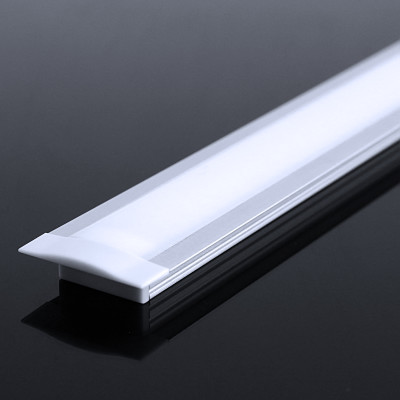COB LED Einbau-Leiste "Inside" | diffus neutralweiß | CRI 90+ 24VDC 180° | Wunschlänge 48cm | 240x COB LEDs | 648 Lumen | 6,8 Watt | Ein- und Ausgangskabel ( zum Verbinden mehrerer LED-Leisten )