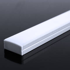 RGBW LED Leisten Komplettset | diffus | Farbwechsel & warmweiß | incl. 24V Netzteil und Controller & Fernbedienung Wunschlänge 123cm | 84x RGB LEDs & 168x warmweiße LEDs | 39 Watt gesamt |