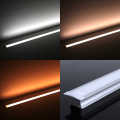Einbau-RGB&CCT-LED-Leiste "Inwards" | diffus 120° 24V DC | Wunschlänge 33cm | 18x 5050 RGB&CCT LEDs | 6 Watt gesamt | Ein- und Ausgangskabel ( zum Verbinden mehrerer LED-Leisten )