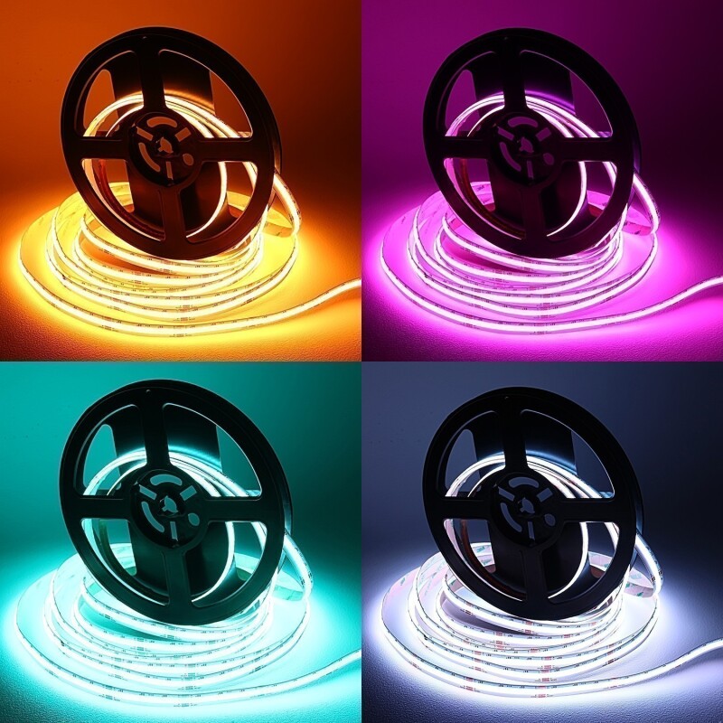 COB LED RGB Streifen – 840 LEDs – 690 Lumen – 15.8 W je Meter – 180° 24V DC