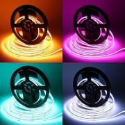 COB LED RGB Streifen – 840 LEDs – 690 Lumen – 15.8 W je Meter – 180° 24V DC