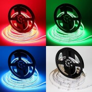 COB LED RGB Streifen – 840 LEDs – 690 Lumen – 15.8 W je Meter – 180° 24V DC