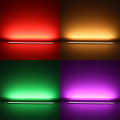 RGB LED COB Lichtleiste Farbwechsel "SlimLine" | klar | 840x COB RGB LEDs - 690 Lumen - 15,8 Watt je Meter | 180° 24V DC |