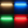 COB RGB LED Einbauleuchte linear "Inside" | diffus | 840x COB RGB LEDs - 690 Lumen - 15,8 Watt je Meter | 180° 24V DC |